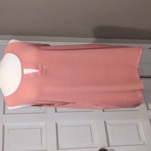 Pleione Salmon Sleeveless Blouse